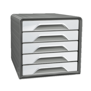 module de classement smoove recyclé gris foncé gris clair