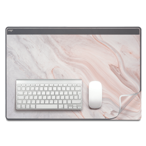 sous mains marbre de rose et transparents pour mettre documents, photos