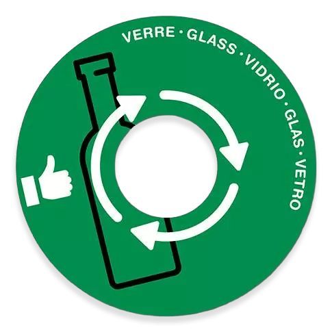 couvercle tri sélectif vert verre
